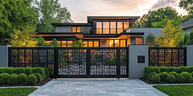 Zaun aus Polen mit Montage